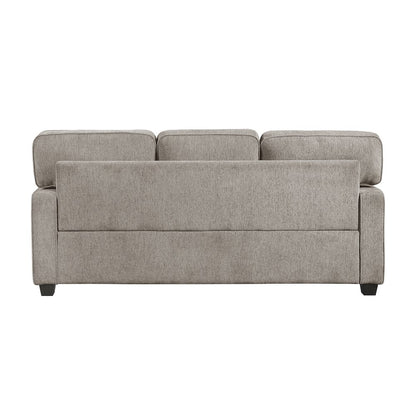 Frances Chenille 3pc Set: Sofa, Love, Chair in Taupe