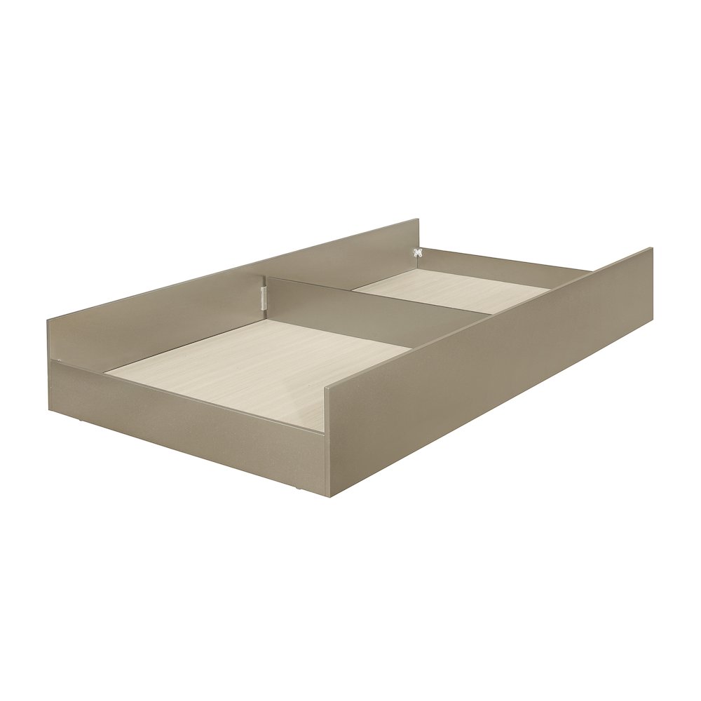 Loudon Asian Hardwood Trundle/Toybox in Champagne Metallic