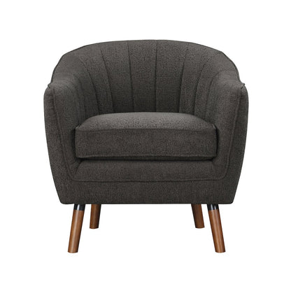 Cutler Textured Accent Chair in Charcoal