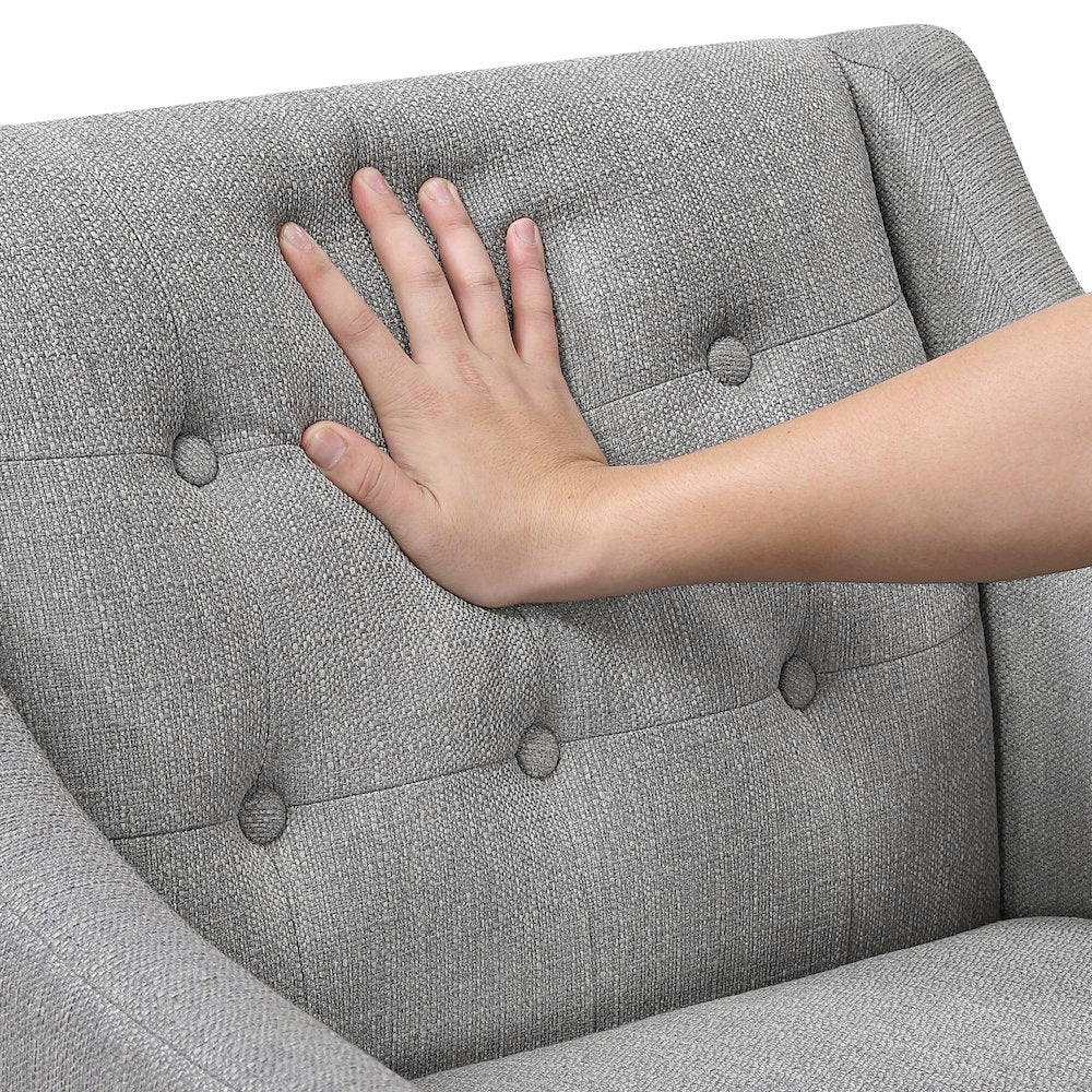 Knox Textured Accent Chair in Gray
