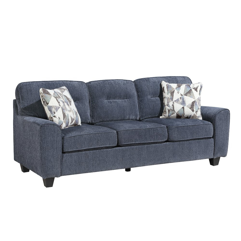 Bennett Chenille Sofa in Blue