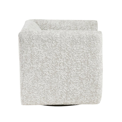 Vienna Jacquard Swivel Chair in Beige