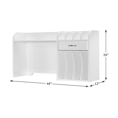 Blanche Asian Hardwood Hutch in White