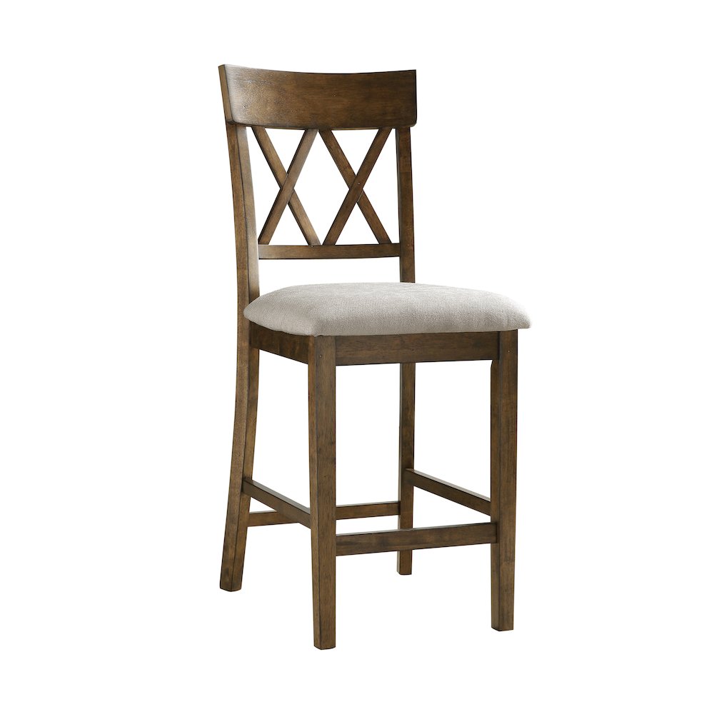 Balin Textured Counter Height Dining Chair, set of 2 in Gray