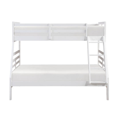 Darden Pine Twin/Full Bunk Bed in White