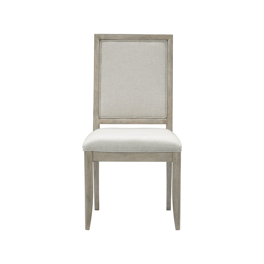 Mckewen Wood Dining Room Side Chair, set of 2 in White gray