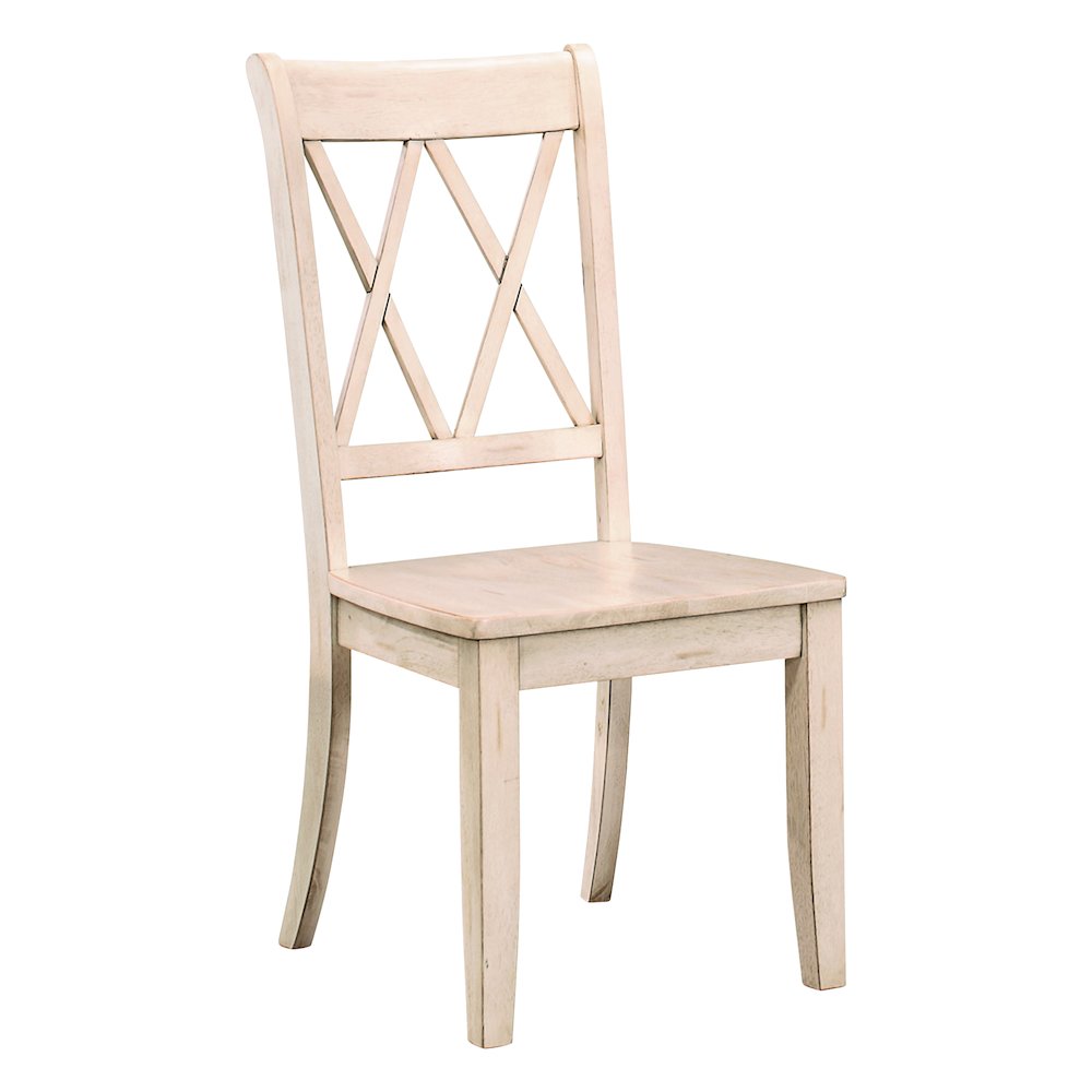 Janina Wood Dining Room Side Chair, set of 2 in White