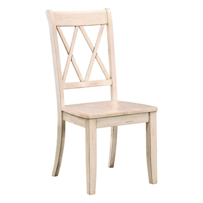 Janina Wood Dining Room Side Chair, set of 2 in White