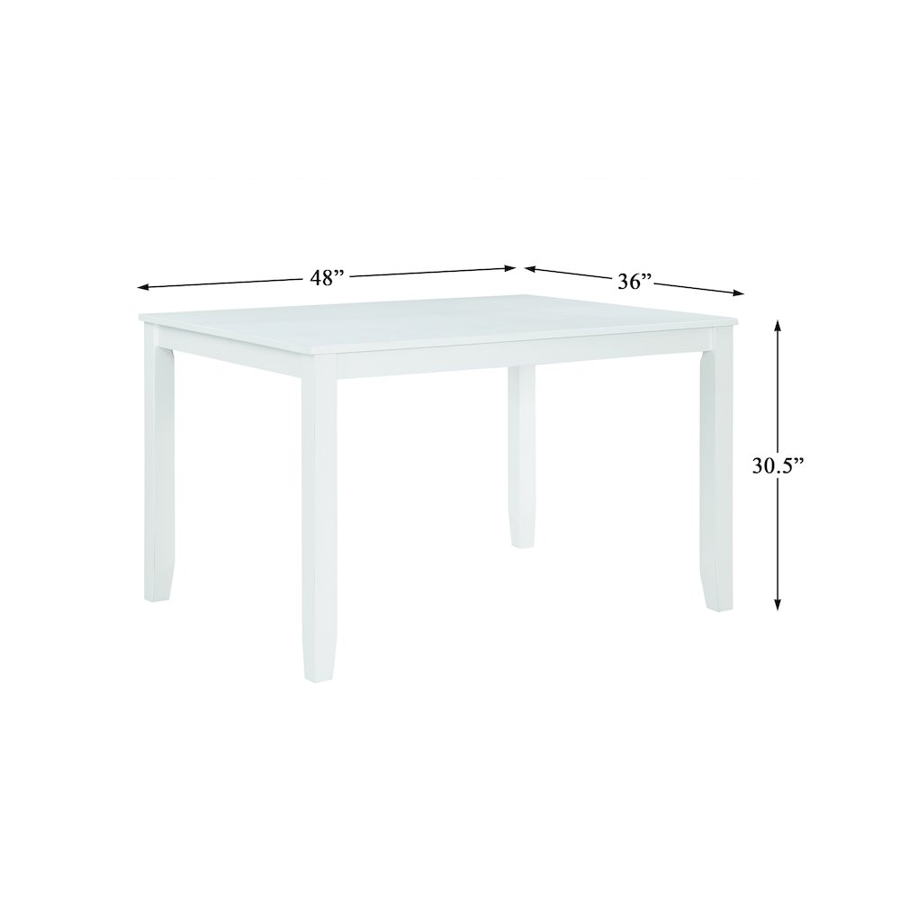 Astoria Wood Veneer Dining Room Set (set of 5) in White