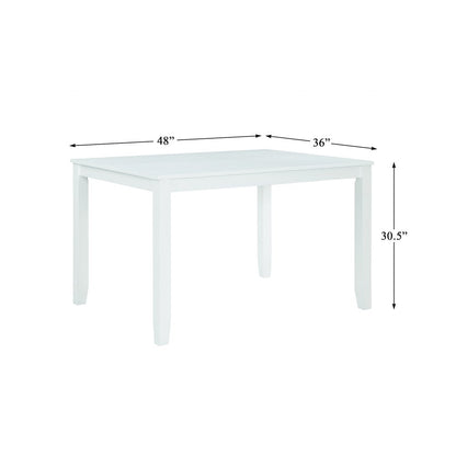 Astoria Wood Veneer Dining Room Set (set of 5) in White