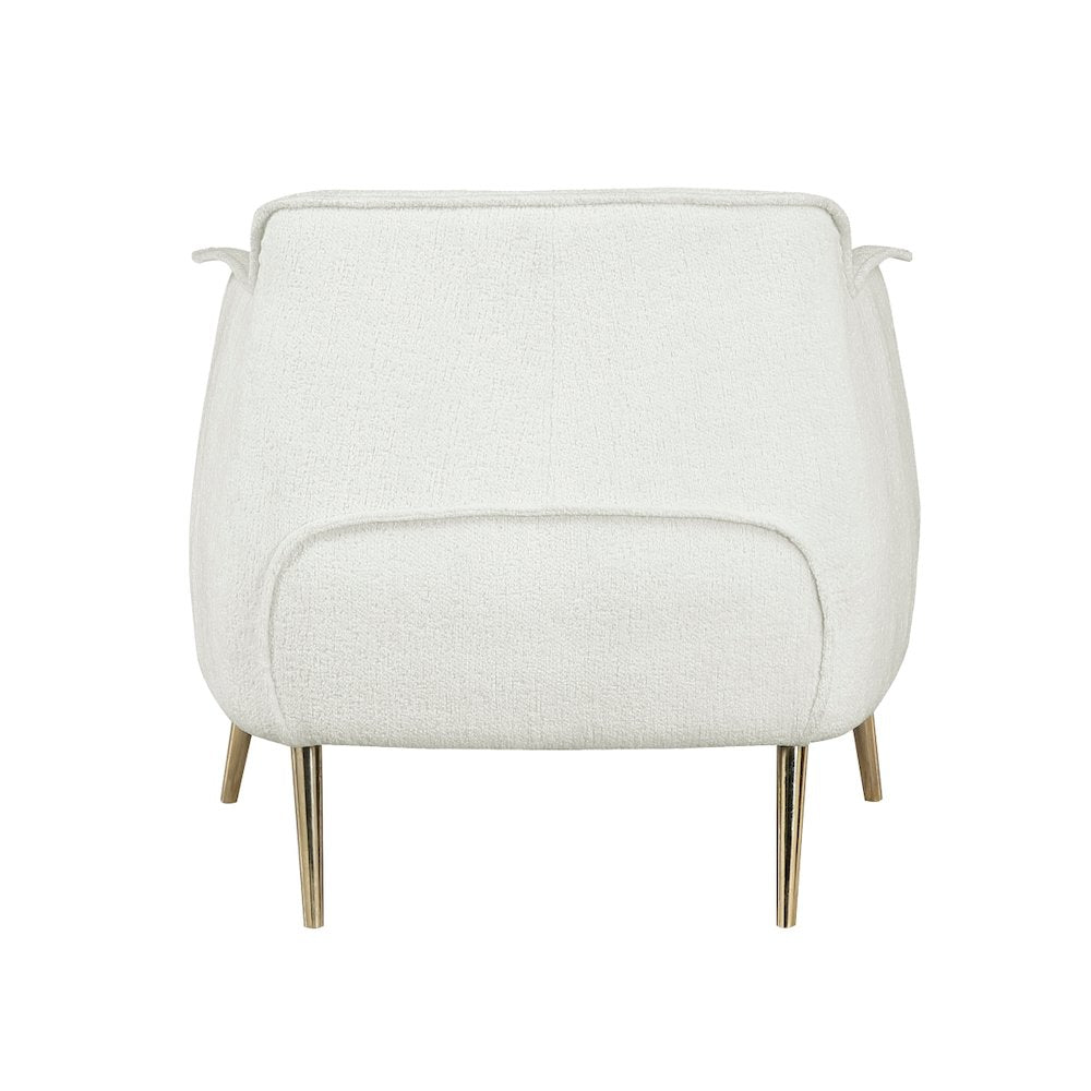 Lexicon Rachael Boucle Accent Chair in White