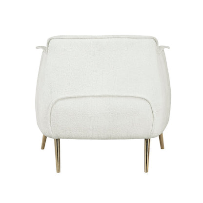 Lexicon Rachael Boucle Accent Chair in White