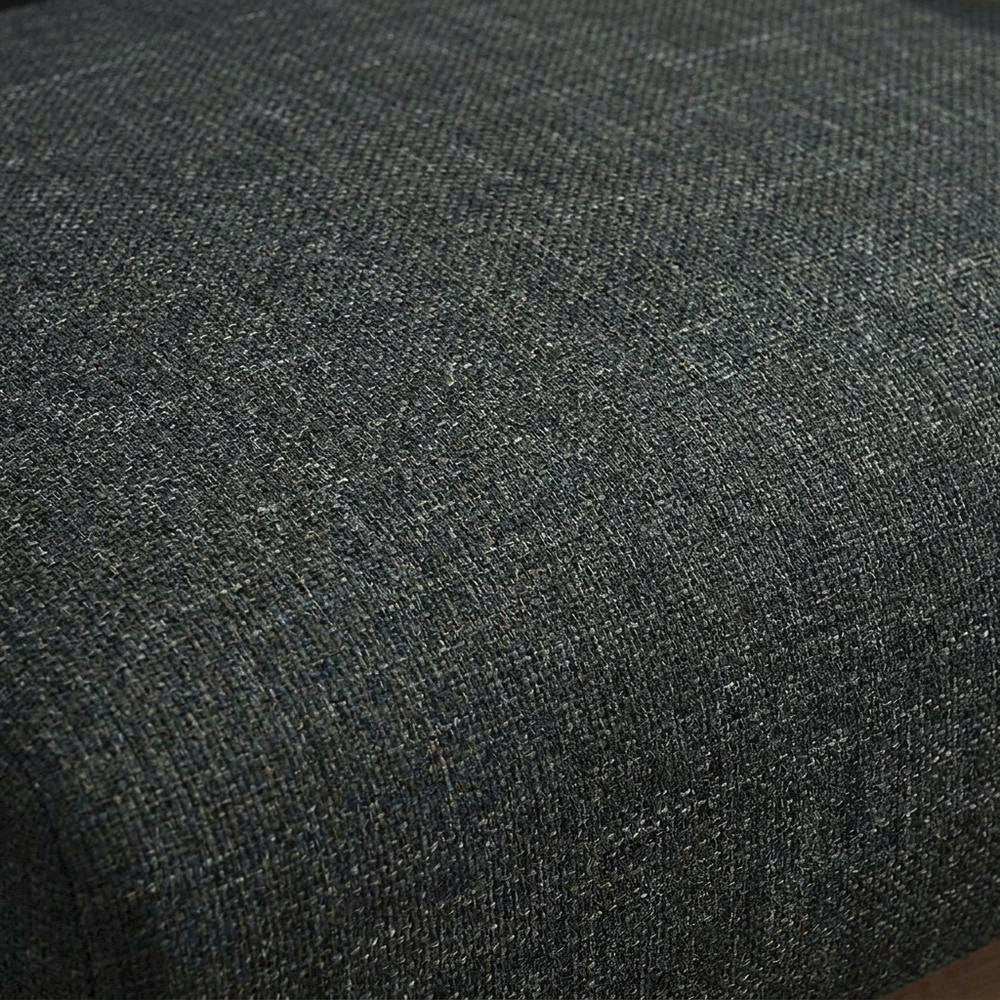 Damala Textured Fabric Accent Chair, Comfy Armchair for Living Room, Dark Gray