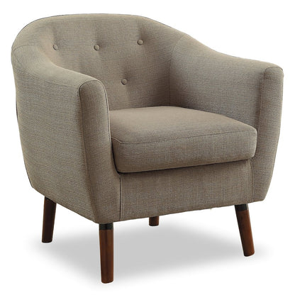 Lexicon Lucille Textured Fabric Accent Chair in Beige