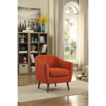 Lexicon Lucille Textured Fabric Accent Chair in Gray