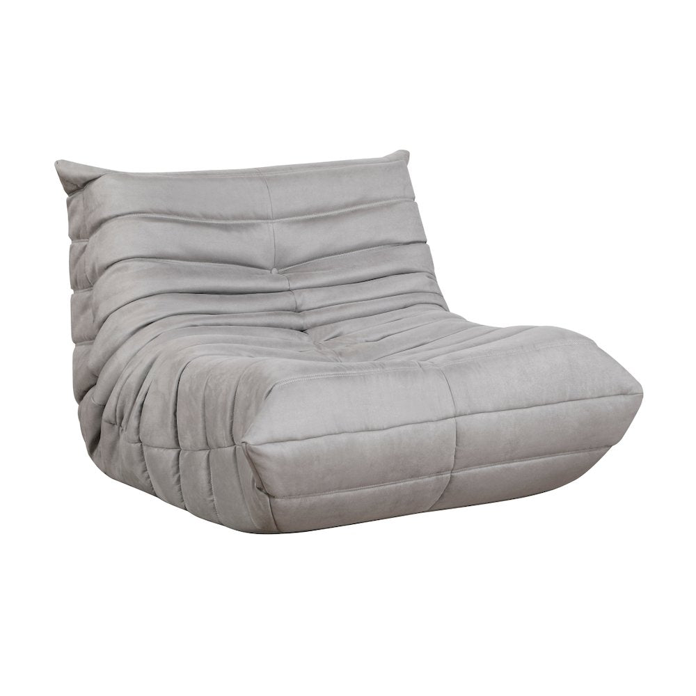 Lexicon Seven Microfiber Accent chair in Gray