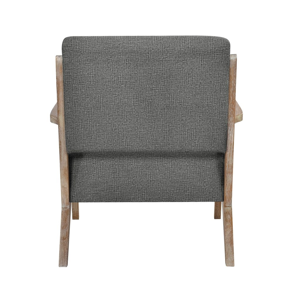 Lexicon Ollen Textured Accent Chair in Dark Gray