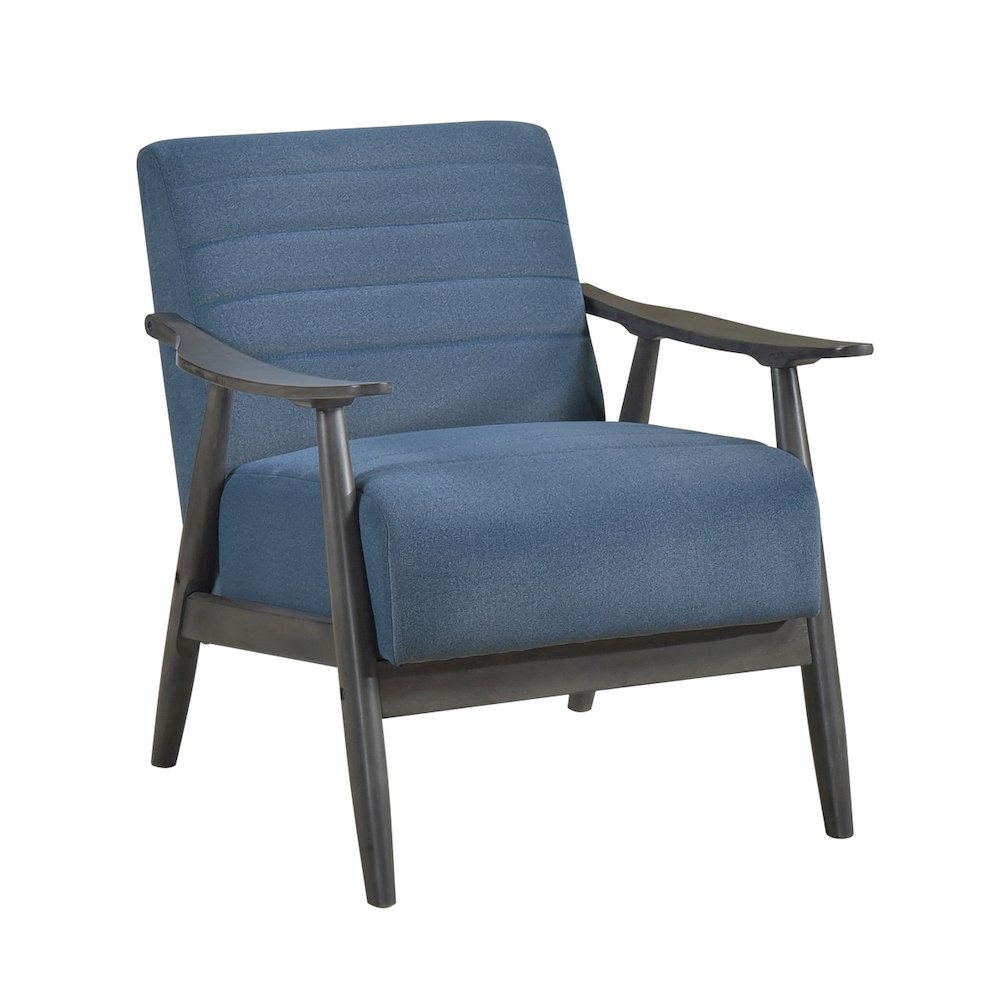 Lexicon Greeley Velvet Accent Chair in Blue