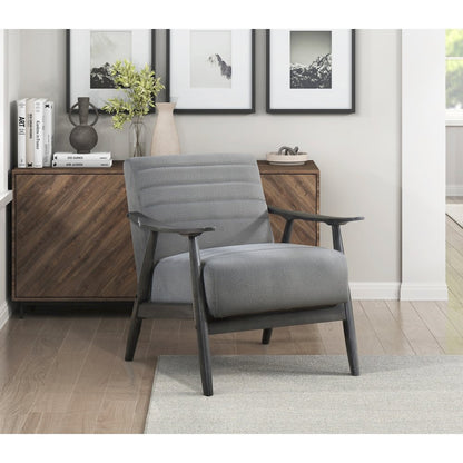 Lexicon Greeley Velvet Accent Chair in Gray