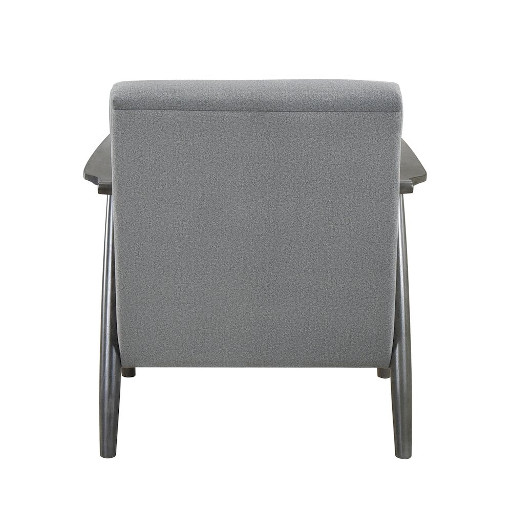 Lexicon Greeley Velvet Accent Chair in Gray