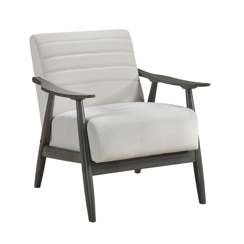Lexicon Greeley Velvet Accent Chair in Pearl