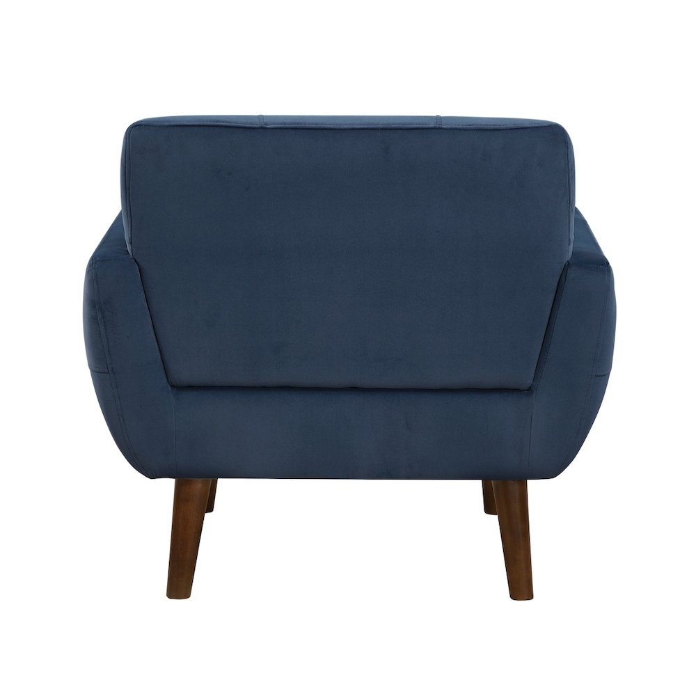 Lexicon Meadow Textured Fabric Accent Chair in Blue