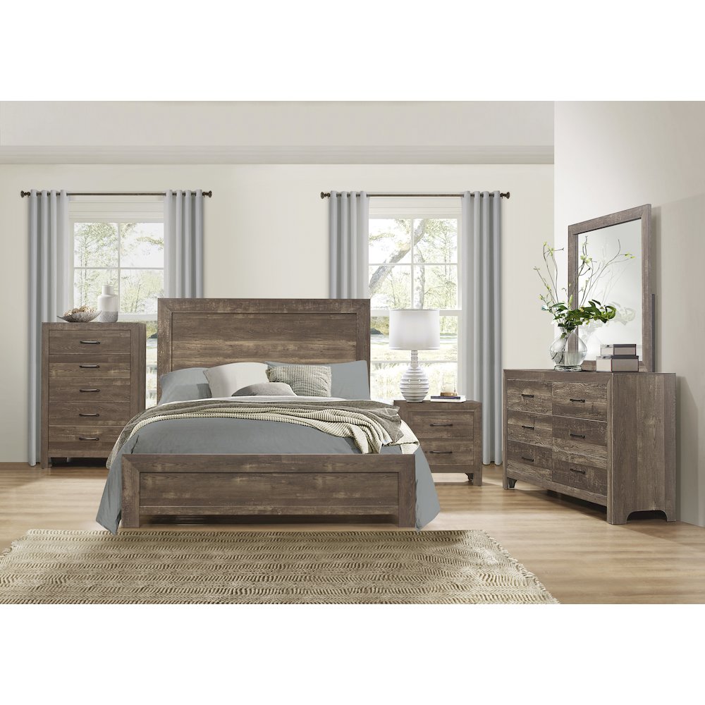 Lexicon Corbin Asian Hardwood Nightstand in Rustic Brown