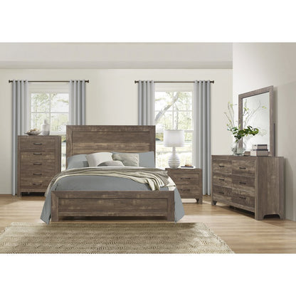 Lexicon Corbin Asian Hardwood Nightstand in Rustic Brown