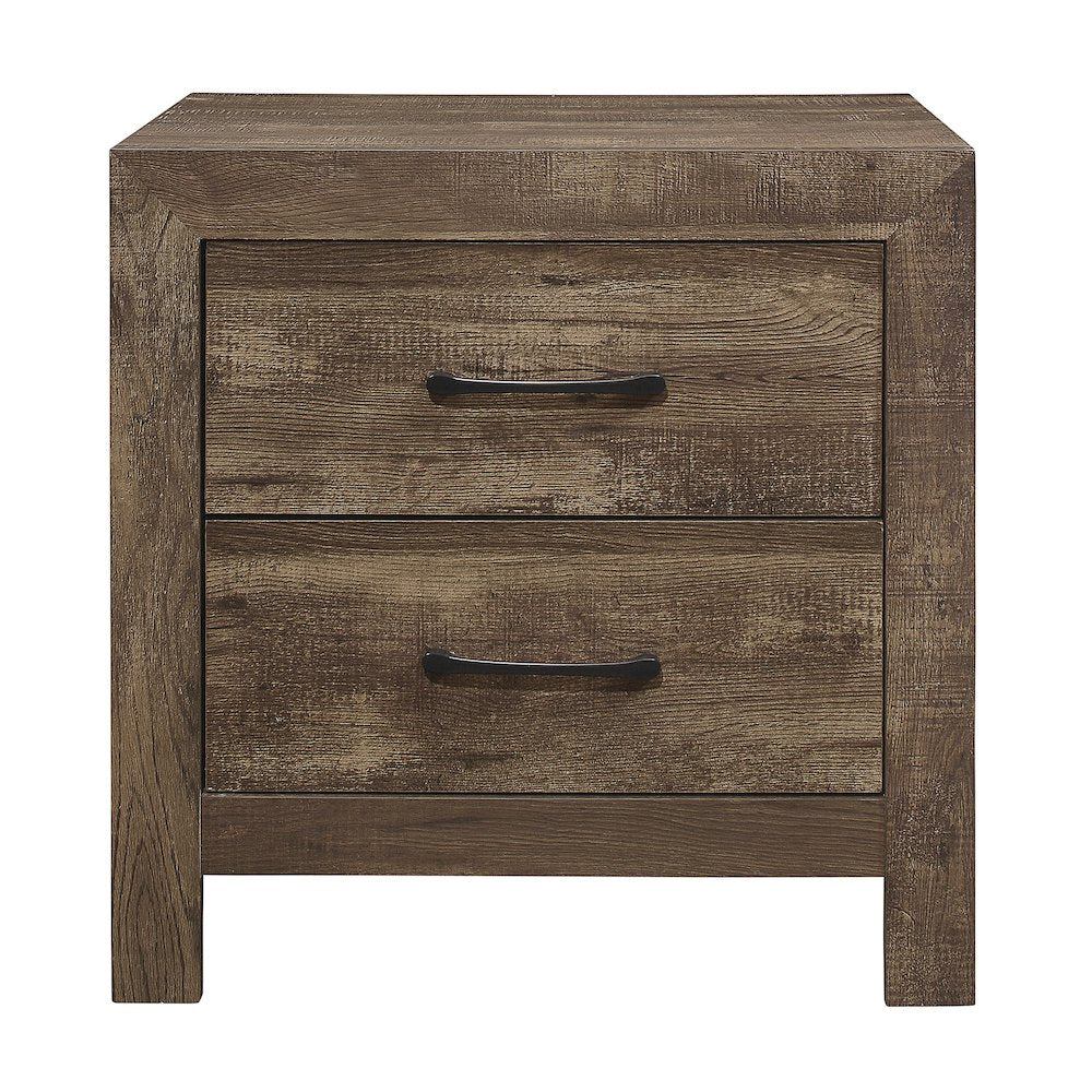 Lexicon Corbin Asian Hardwood Nightstand in Rustic Brown