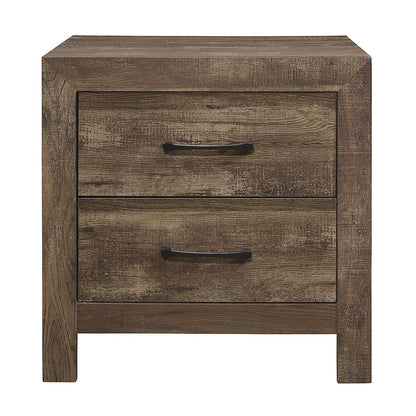 Lexicon Corbin Asian Hardwood Nightstand in Rustic Brown