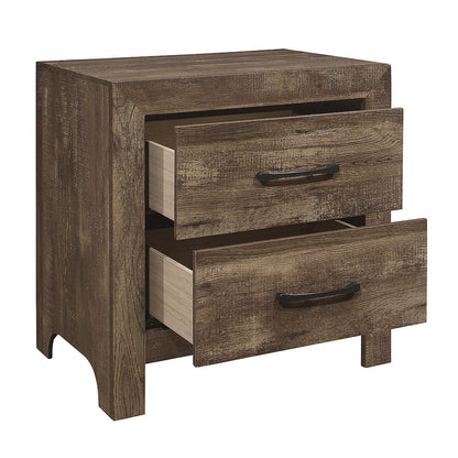 Lexicon Corbin Asian Hardwood Nightstand in Rustic Brown