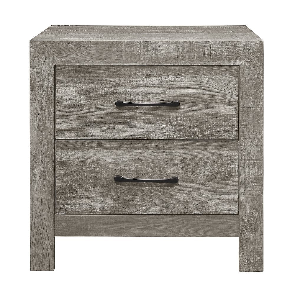 Lexicon Corbin Asian Hardwood Nightstand in Gray