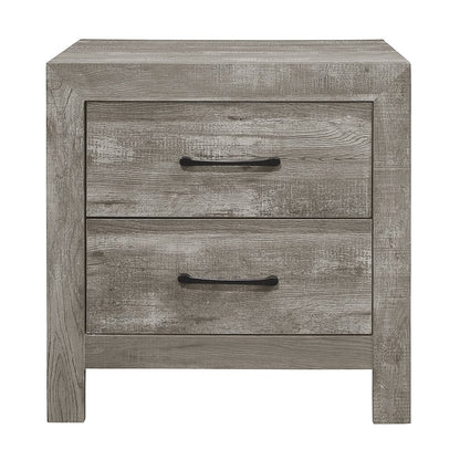 Lexicon Corbin Asian Hardwood Nightstand in Gray
