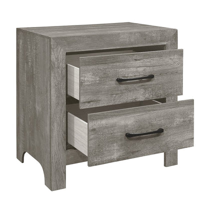 Lexicon Corbin Asian Hardwood Nightstand in Gray