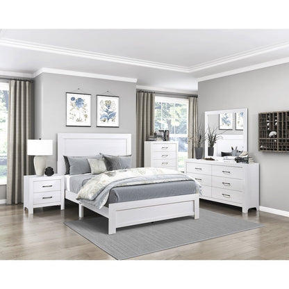 Lexicon Corbin Asian Hardwood Nightstand in White