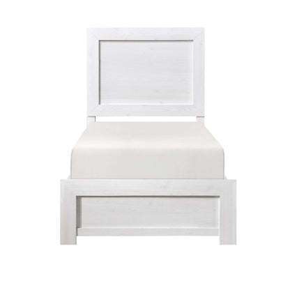 Lexicon Corbin Asian Hardwood Twin bed in White