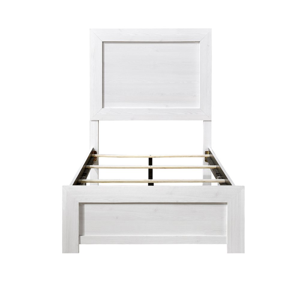 Lexicon Corbin Asian Hardwood Twin bed in White