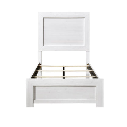 Lexicon Corbin Asian Hardwood Twin bed in White