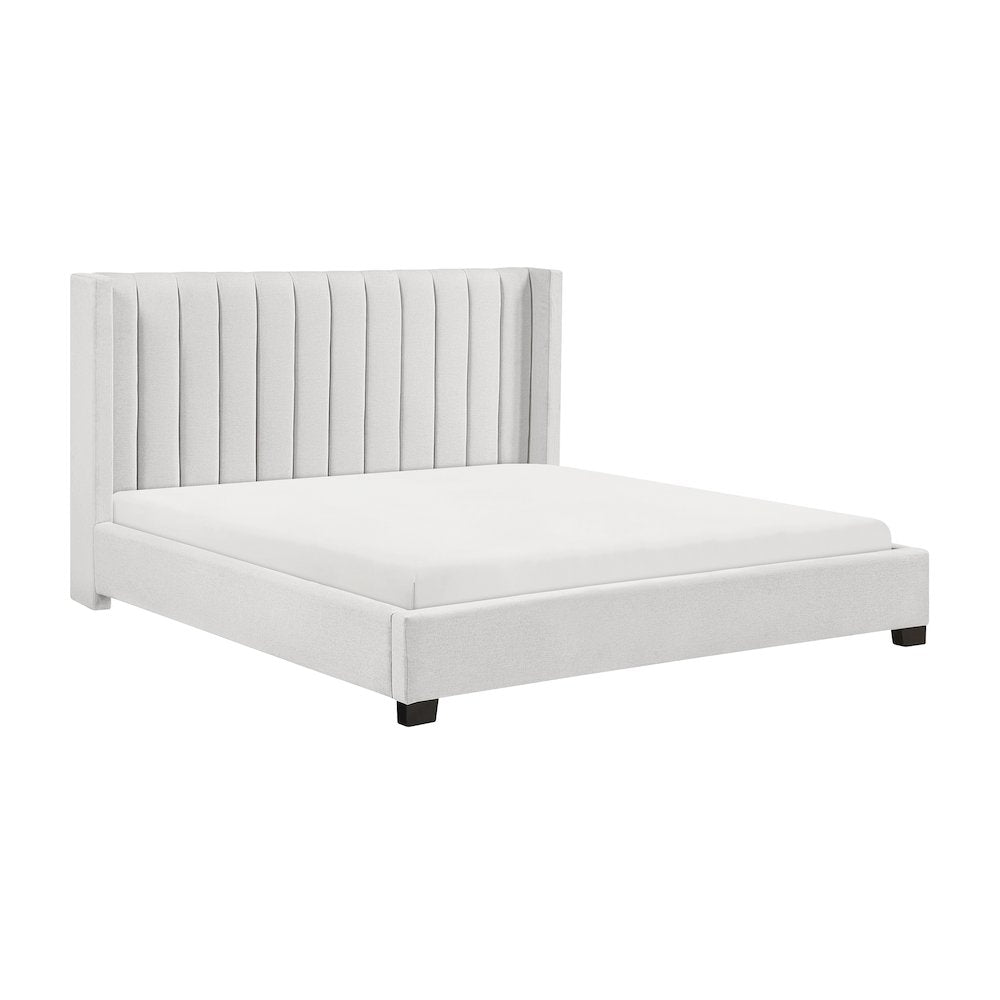 Emerson Textured California King Bed in a Box in Beige