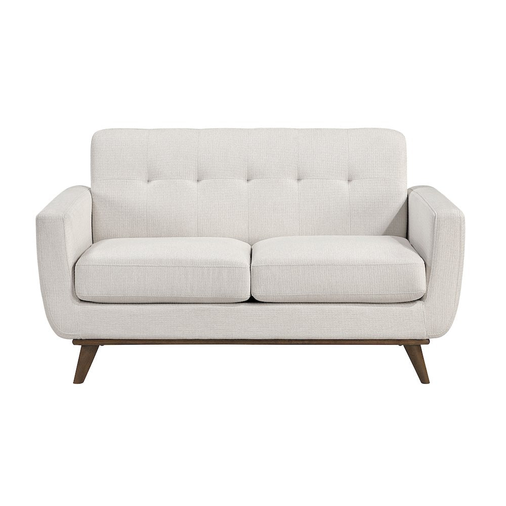 Martina Textured Love Seat in Beige