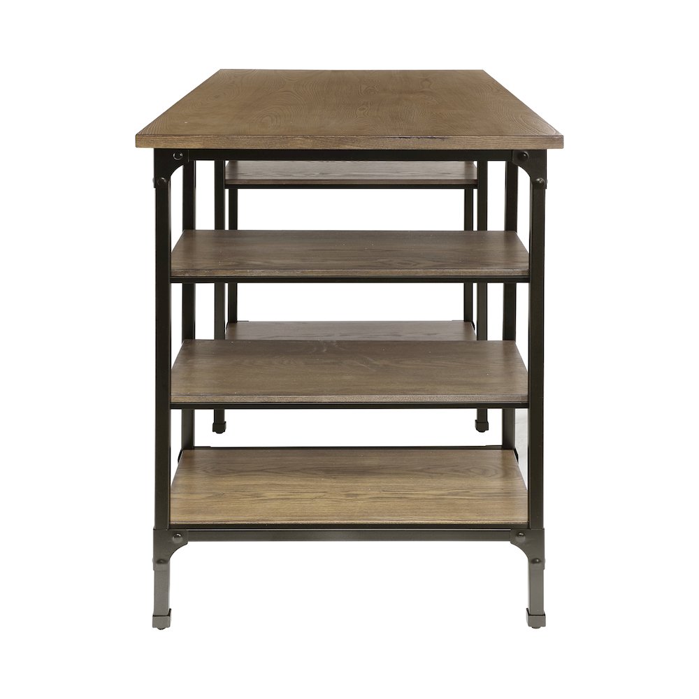 Millwood Pine Counter Height Writing Desk in  2-Tone Finish
