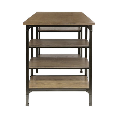 Millwood Pine Counter Height Writing Desk in  2-Tone Finish