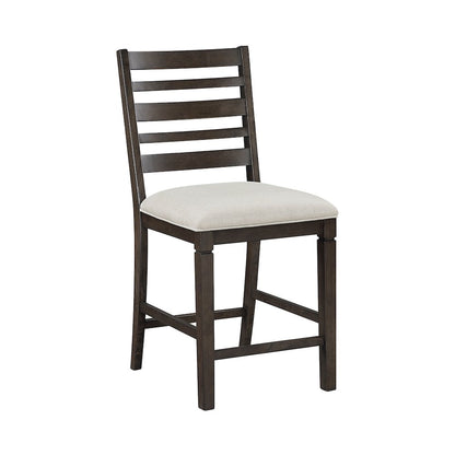 Victoria Asian Hardwood Counter Height Chair, Set of 2 in Dark Espresso