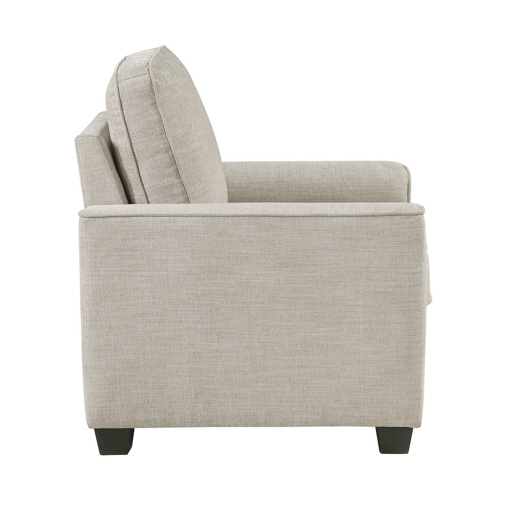 Zander Chenille Chair in Taupe