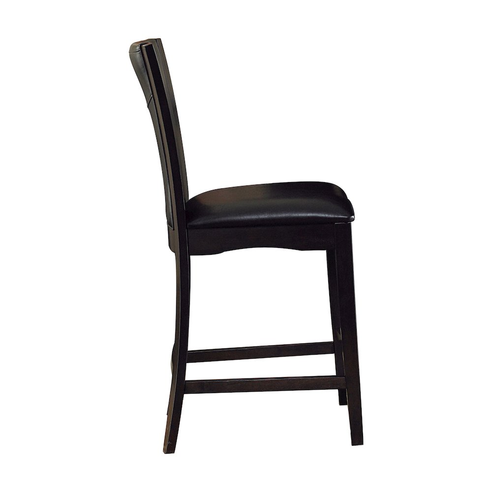 Daisy Wood Counter Height Dining Chair, set of 2 in Brown