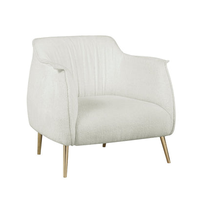 Lexicon Rachael Boucle Accent Chair in White
