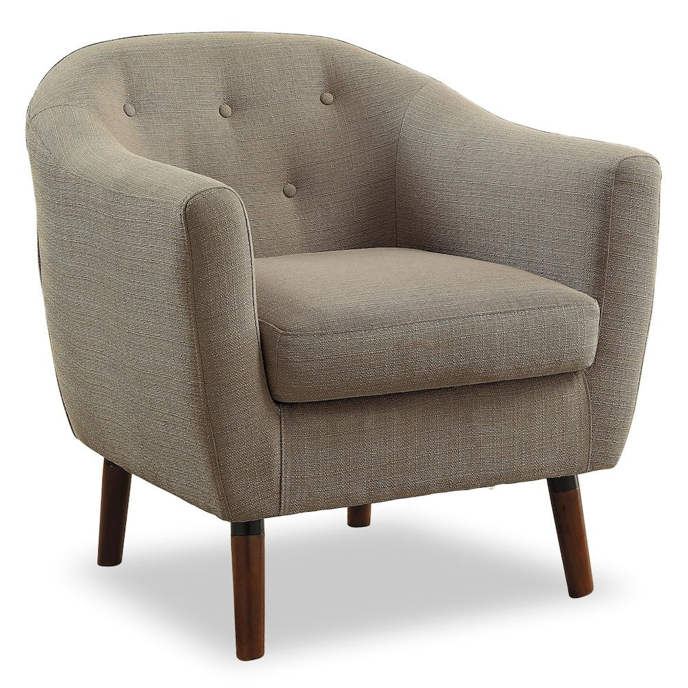 Lexicon Lucille Textured Fabric Accent Chair in Beige