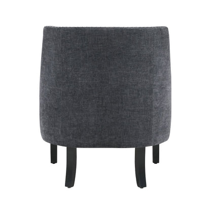 Lexicon Charisma Textured Fabric Accent Chair in Black