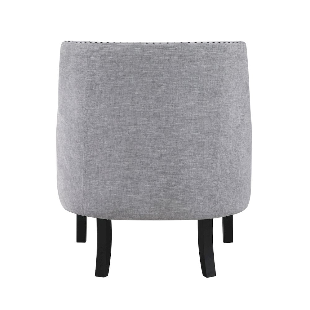 Lexicon Charisma Textured Fabric Accent Chair in Gray