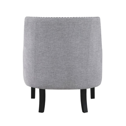 Lexicon Charisma Textured Fabric Accent Chair in Gray